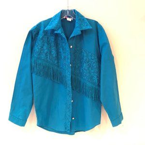 Sassa brand. Western style shirt  Fringe down!!